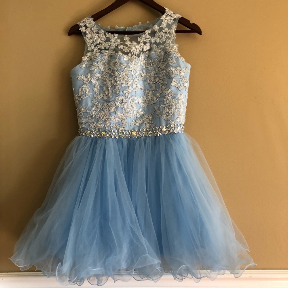 Embroiled prom dress